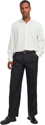 Produktbild von Jack & Jones Trend Jacquard Langarmhemd Weiß S Mann Weiß S