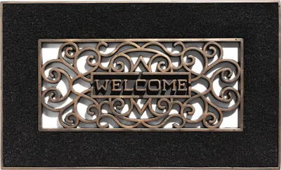 Produktbild von Mathara Welcome Schwarz 45x75 cm Fußmatte Hamat