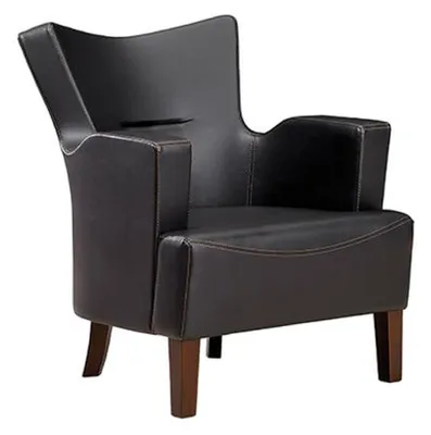Produktbild von Sessel Holz Design Polster Lounge Sitz Relax Leder Luxus Zimmer Stoff