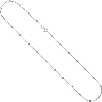 Produktbild von JOBO Collier Halskette mit Kugeln 925 Sterling Silber 45 cm Kette Silberkette