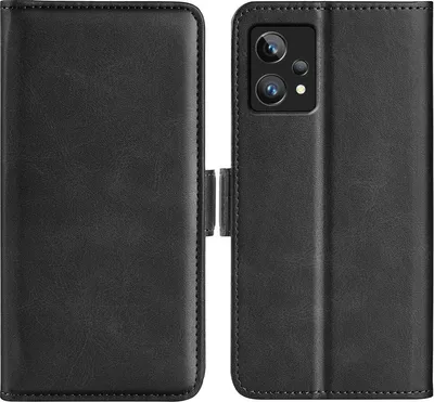 Produktbild von Mobigear Slim Magnet  Realme 9 Pro Plus Hülle Klapphülle Geldbörse - Schwarz