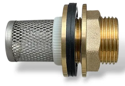 Produktbild von Regentonnendurchführung Filter Tankdurchführung 3/4" AG x 1/2" IG - Loch 27 mm