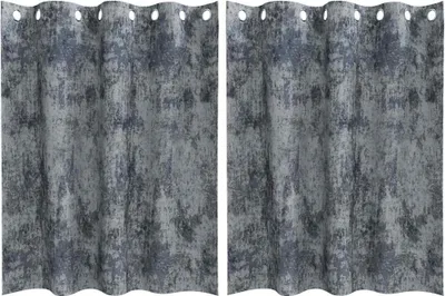 Produktbild von vidaXL Samtvorhänge mit Vorhängen 2 pcs Silber Grau 140 x 140 cm Samt