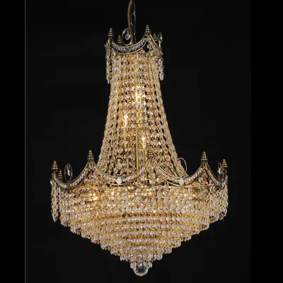 Produktbild von Clayre & Eef Kronleuchter Ø 50x75/190 cm Goldfarbig Eisen