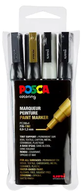 Produktbild von POSCA Pigmentmarker POSCA PC-3M 4er Box