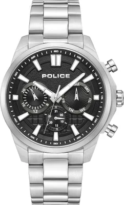 Produktbild von POLICE Herrenuhr Quarzuhr silber / schwarz onesize Herren 44 PEWJK0021001, PEWJK0021002, PEWJK0021003, PEWJK0021004, PEWJK0021005