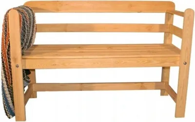 Obrázek produktu pro Zahradní lavička pro děti lavička z masivního dřeva park stabilní dřevo příroda 110x75cm