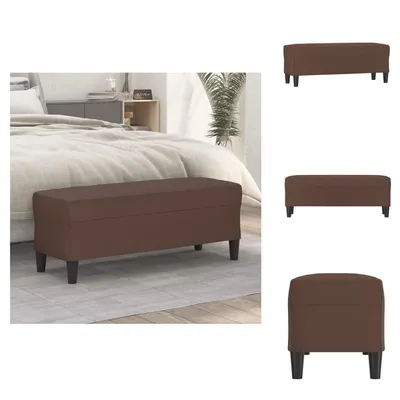 Produktbild von vidaXL Sitzbank Braun 100x35x41 cm Kunstleder -  Sitzbänke