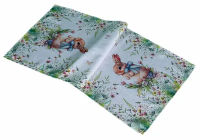 Image de Nappe Chemin de table Impression Lapin de Pâques Pâques 40 x 90 cm