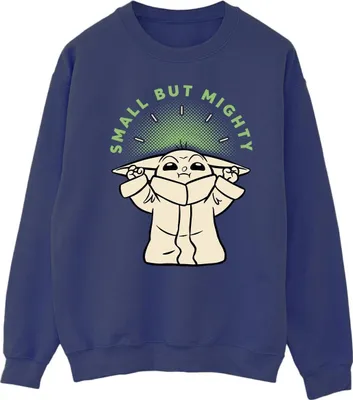 Produktbild von Star Wars - "The Mandalorian Small But Mighty" Sweatshirt für Herren BI46652 (S) (Marineblau)