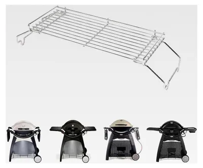 Produktbild von Ersatzteile für Warmhalterost für Weber Q300 Serie Gasgrill, Edelstahl Zubehör für Weber Q300, Q320, Q3000, Q3200