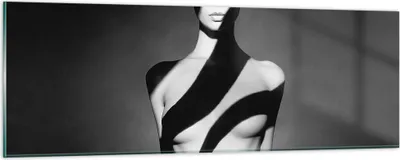 Produktbild von Bilder auf glas - Einteilig - Nackt Frau Fotografie - 90x30cm - Glasbilder - Wandbilder - Bilder - zum Aufhängen bereit - Wanddekoration aus Glas - Glas Bilder - Wandbild auf Glas - GAB90x30-4221