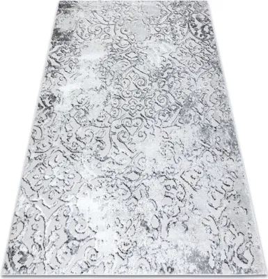 Produktbild von Modern MEFE Teppich 8724 Ornament vintage - Strukturell zwei Ebenen aus Vlies grau Grau 240x330 cm