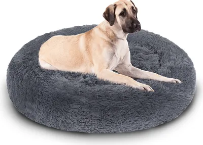 Immagine prodotto di Jopassy letto per cani letti per cani cuscino LUXURY letto per gatti peluche posto letto per animali domestici grigio scuro 100cm