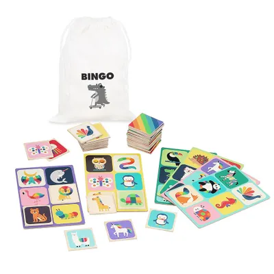 Image de Vilac Bingo en bois animaux arc-en-ciel