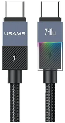 Zdjęcie produktu dla Kabel Usams Sj777 Pd 240W Usb-C/Usb-C 1.2M Tarnish
