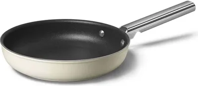 Produktbild von SMEG CKFF2401CRM - Rund - Allzweckpfanne - Schwarz - Cremefarben - Edelstahl - PTFE - Aluminium - Edelstahl - 4,5 mm