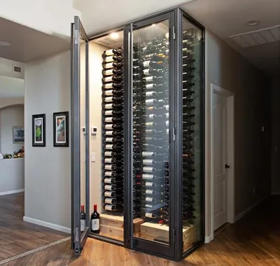 Immagine prodotto di Armadio per il vino Scaffale per la conservazione del vino Armadio espositivo Portabottiglie Mobili per il vino