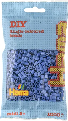Zdjęcie produktu dla Hama® Koraliki do naprasowywania Midi - woreczek z koralikami lawendowy 1000 szt