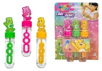 Immagine prodotto di Bolle di sapone Care Bears, 30 ml, confezione da 3 pezzi - Simba
