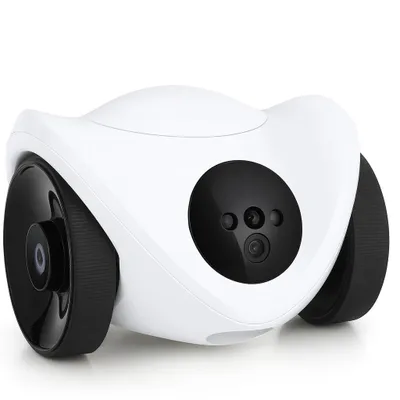 Obrázek produktu pro PotWatch Interaktivní robot pro domácí mazlíčky s kamerou PotBot, ovládáním přes aplikaci, dávkovačem pamlsků, nočním viděním a laserovou hračkou pro kočky a malé psy