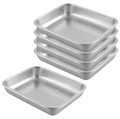 Paneerschalenset, 5-teilig, Edelstahl, 25x19x5 cm, spülmaschinengeeignet