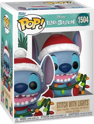 Immagine prodotto di Disney POP! Figurina in vinile di Holiday Stitch con luci 9 cm