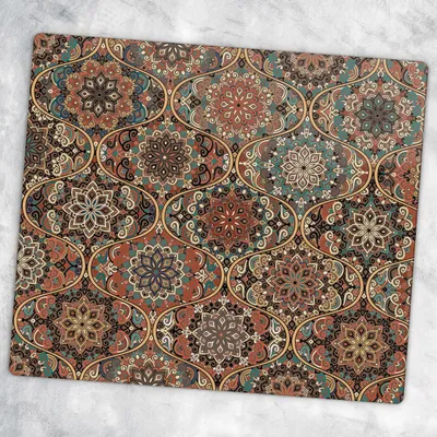 Produktbild von Glas-Herdabdeckplatten Glaskeramikkochfeld-Abdeckung Spritzschutz Glas 60 cm x 52 cm - Mosaik