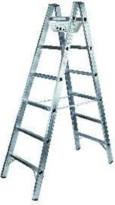 Produktbild von Iller-Leiter - Sprossenstehleiter Alu, 2 x 7 Sprossen, 406362