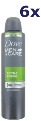Produktbild von 6x Dove Deospray Men – Care Extra Fresh 250 ml