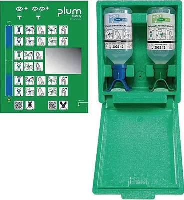Productafbeelding van Spoeloplossing voor de ogen, DUO 1x0,5 liter, pH-traal. Spoeloplossing voor de ogen, DUO, 1x0,5 liter, merk PLUM