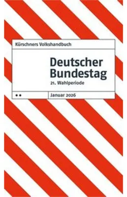Produktbild von Kürschners Volkshandbuch Deutscher Bundestag
