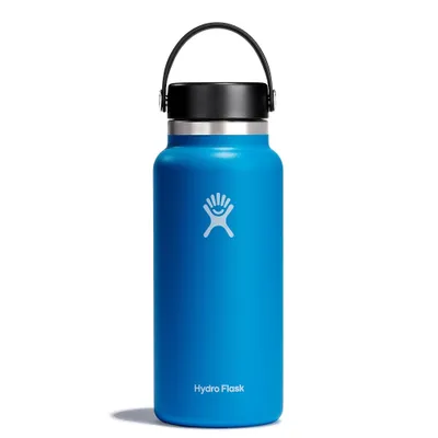 Produktbild von Hydro Flask 32oz Wide Mouth, 946 ml, Tägliche Nutzung, Blau, Edelstahl, Pacific, Erwachsener