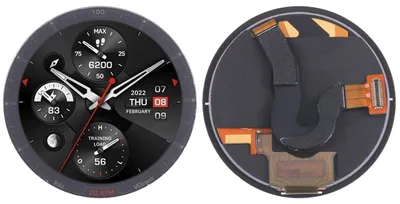 Obrázok produktu pre Náhradný diel pre digitizér s dotykovým displejom Amazfit Falcon (celý LCD panel), červený