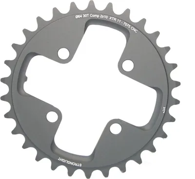 Obrázok produktu pre Stronglight reťazový krúžok HT3 čierny 2X10 XTR FCM980 64 MM 28 T