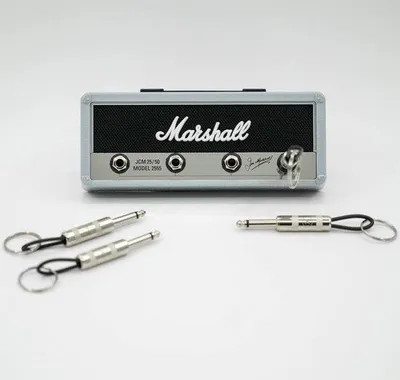 Produktbild von Famanu Schlüsselhalter Gitarrenstecker Silber - Organizer für Schlüssel