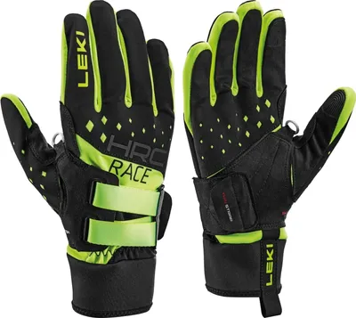 Zdjęcie produktu dla Leki HRC Race Shark Black/Neonyellow 9,5 Rękawice narciarskie