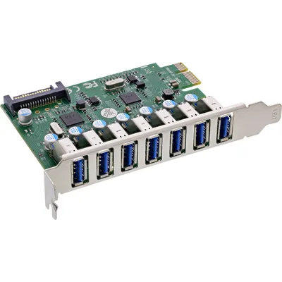 Zdjęcie produktu dla InLine 76661L, PCIe, USB 3.2 Gen 1 (3.1 Gen 1), Męski, PCIe 2.0, SATA 15-pin, Chiny