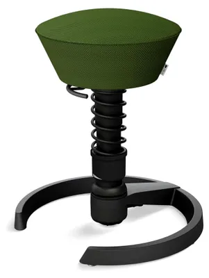 Produktbild von Swopper Air – Ergonomischer Hocker mit weicher Polsterung – Höhenverstellbarer Bürohocker ohne Rollen – Sitzhocker für einen gesunden Rücken, Feder Standard