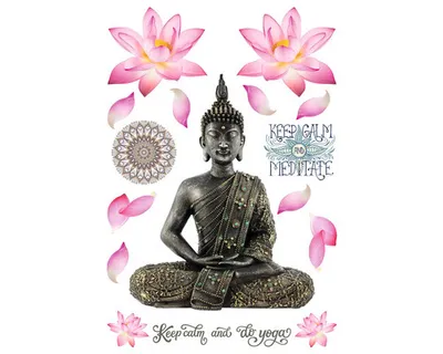 Obrázek produktu pro 3D samolepka na zeď Buddha 45x65 cm