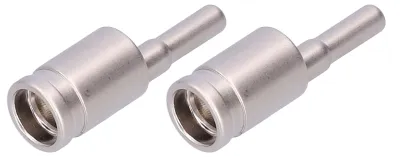 Image de Lot de 2 connecteurs réducteurs pour câbles 4GA en cuivre pur nickelé, pour amplificateur audio de voiture