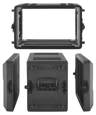 Zdjęcie produktu dla Obudowa Rack Vevor 6U 26Cm Polietylen Zatrzaski Wpuszczane Do Wzmacniaczy