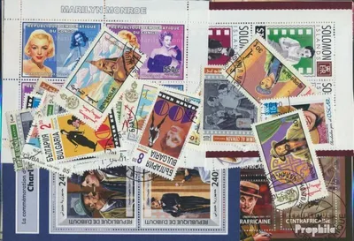 Produktbild von Briefmarken Motive 50 verschiedene Filmkünstler Marken
