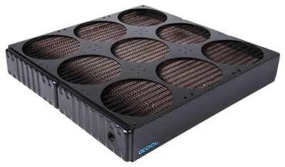 Obrázek produktu pro Alphacool 14391 - Kühlkörper - Stahl - Schwarz - 378 mm - 360 mm - 65 mm