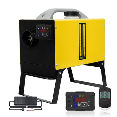 Obrázek produktu pro Parkovací topení Sunster Diesel Heater 8KW 12/24V 230V, tiché s LCD displejem a funkcí časovače - pro obytné vozy, karavany a karavany