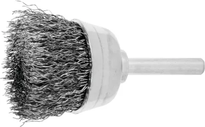 Image de Brosse plate Lessmann Fil d'acier 0,30 mm, diamètre de la brosse 40 mm
