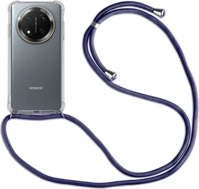 Produktbild von Handykette für Honor Magic 7 Lite Hülle mit Band Case Handyhülle mit Kette in Blau