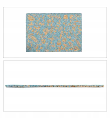 Produktbild von Relaxdays Fußmatte Kokos Blumenmuster 40x60 cm