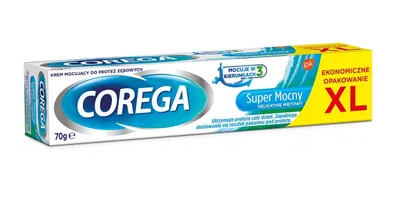 Immagine prodotto di Corega Super Bonding Cream per dentiere, Menta delicata, 70g