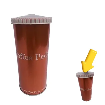 Produktbild von Kaffeepaddose Vorratsdose Vorratsbehälter Kaffeedose Teedose Paddose Blechdose